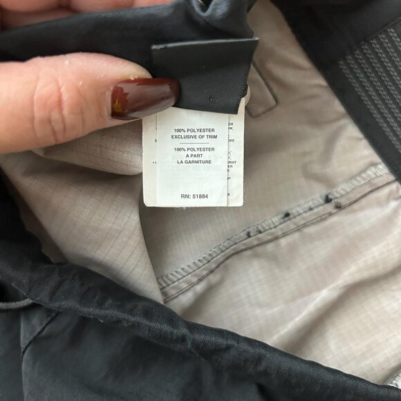 Patagonia Pants Mens M Thermal Black Ripstop Windbreaker Elastic Drawcord - Picture 7 of 10